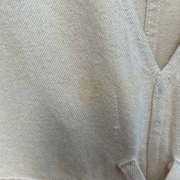 Alex Mill cream V neck denim jumpsuit, size M - Picture 16 of 16